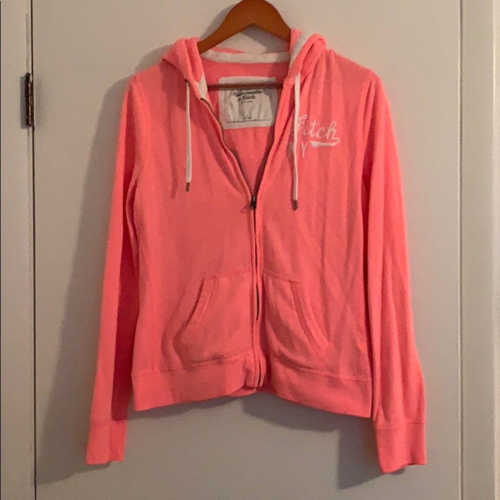 Abercrombie & Fitch zip up sweatshirt Large